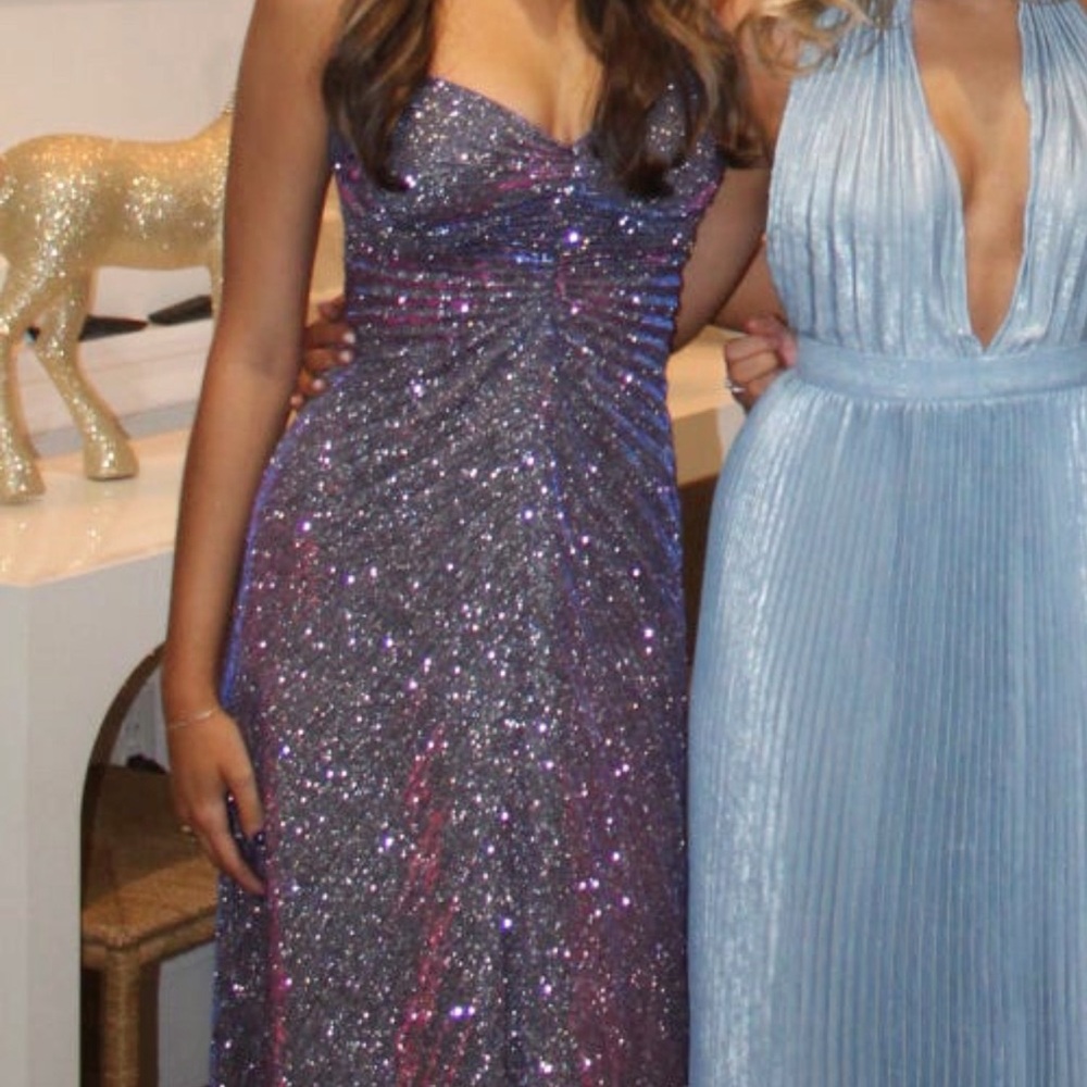 Georgia Hardinge Purple/Blue Sparkle Gown